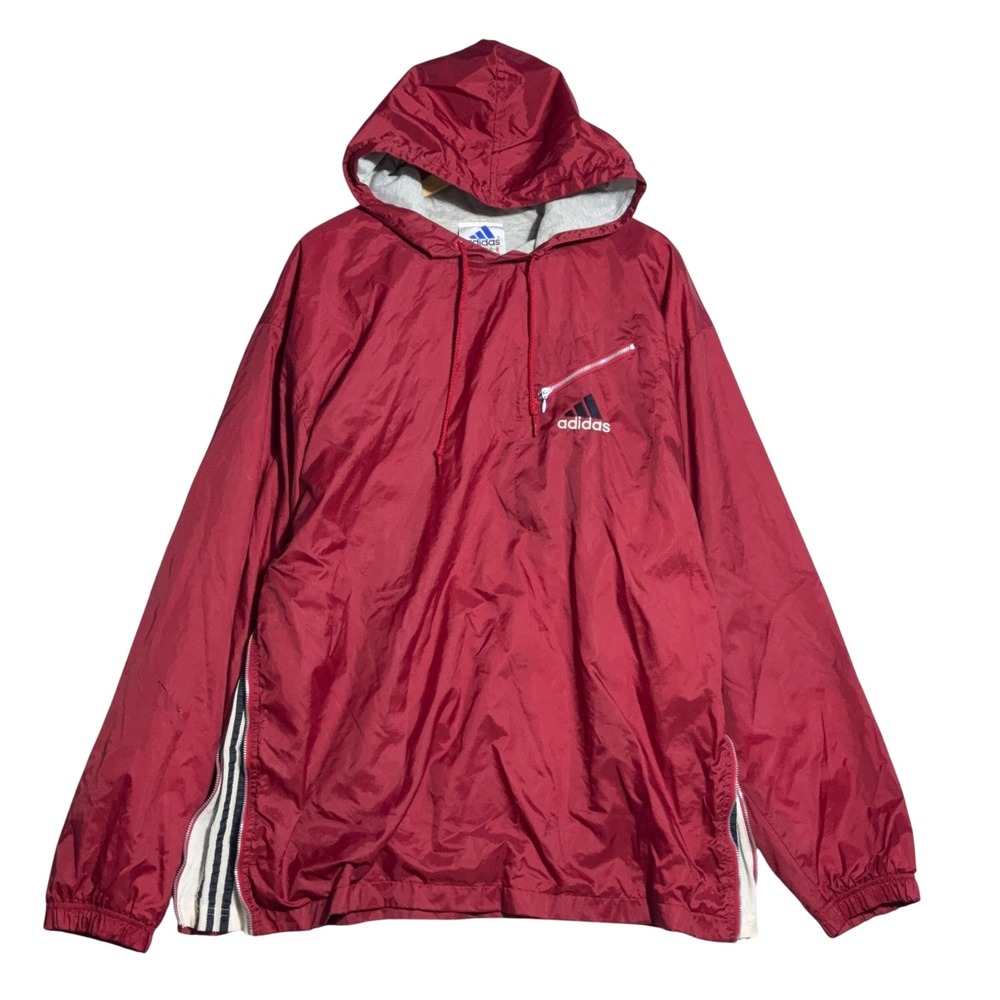 Vintage Adidas Pullover 90s Windbreaker Mens Large Nylon Track Jacket Gorpcore